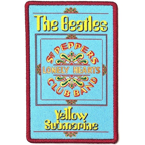 The Beatles Standard Woven Patch: Yellow Submarine Lonely Hearts - The Beatles - Koopwaar -  - 5056170692182 - 