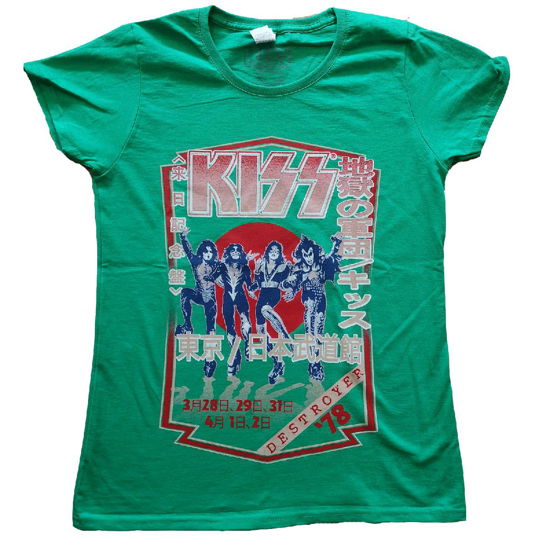 KISS Ladies T-Shirt: Destroyer Tour '78 - Kiss - Merchandise -  - 5056368677182 - 