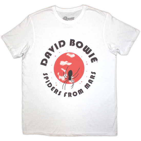 Cover for David Bowie · David Bowie Unisex T-Shirt: Spiders From Mars (White) (T-shirt) [size S] (2024)