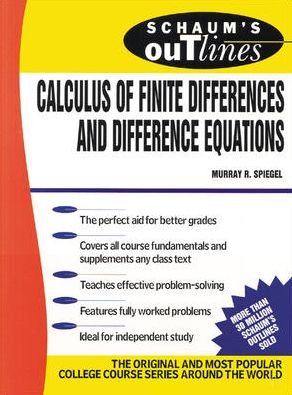 Cover for Murray Spiegel · Schaum's Outline of Calculus of Finite Differences and Difference Equations (Paperback Book) [3 Revised edition] (1971)