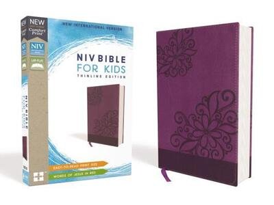 NIV, Bible for Kids, Leathersoft, Purple, Red Letter Edition, Comfort Print Thinline Edition - Zondervan - Bøger - Zonderkidz - 9780310764182 - 24. juli 2018