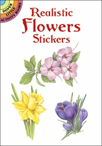 Cover for Dot Barlowe · Realistic Flowers Stickers - Little Activity Books (MERCH) (2003)