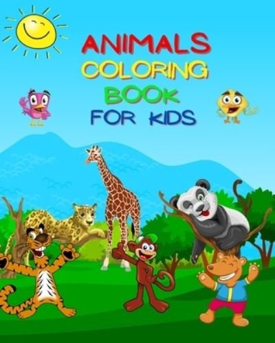 Cover for Dane Grunn · Animals Coloring Book For Kids (Pocketbok) (2024)