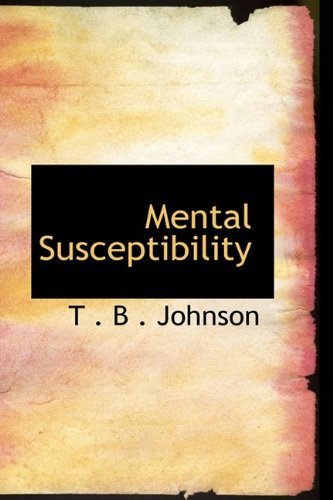 Cover for T . B . Johnson · Mental Susceptibility (Pocketbok) (2009)