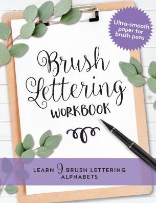 Cover for Inc Peter Pauper Press · Brush Lettering Workbook (Paperback Book) (2019)