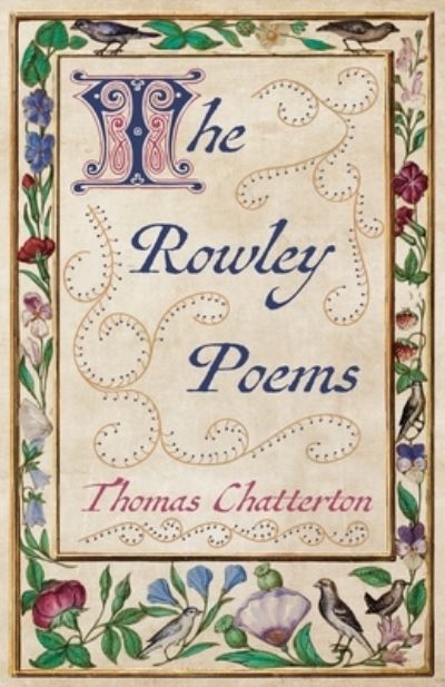 Cover for Thomas Chatterton · The Rowley Poems (Paperback Book) (2020)