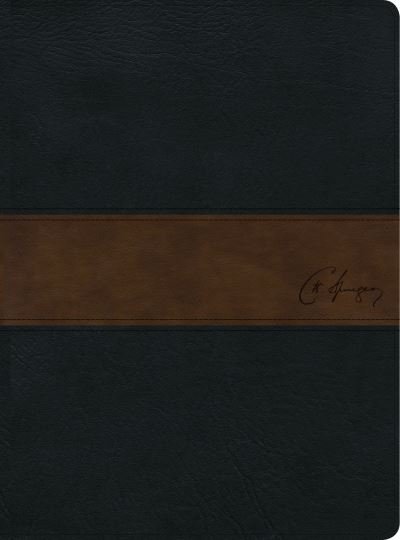 Cover for B&amp;H Espanol Editorial Staff · RVR 1960 Biblia de estudio Spurgeon, negro / marron simil piel (Læderbog) (2019)