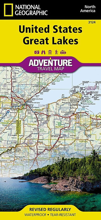 Cover for National Geographic Maps · United States, Great Lakes Adventure Maps (Map) [2022nd edition] (2022)