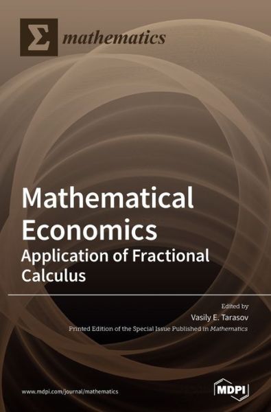 Cover for Vasily E Tarasov · Mathematical Economics (Hardcover Book) (2020)