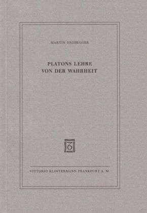 Cover for Martin Heidegger · Platons Lehre V.d.wahrheit (Book)