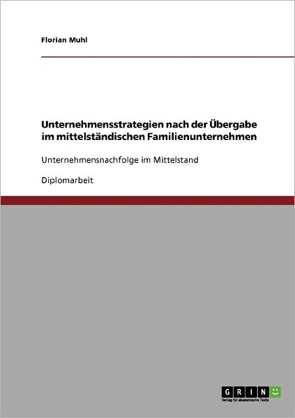 Cover for Muhl · Unternehmensstrategien nach der Üb (Book) [German edition] (2007)