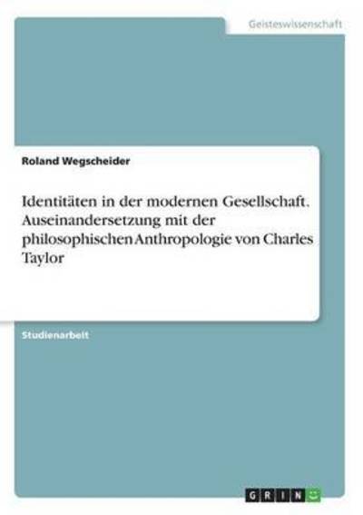 Cover for Wegscheider · Identitäten in der modernen (Bog)