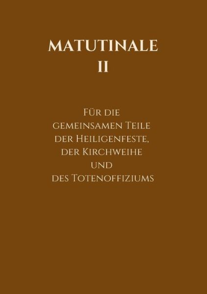 Cover for R Hofer · Matutinale II (Paperback Bog) (2021)
