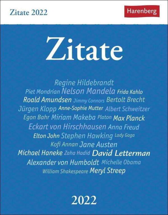 Cover for Budde · Zitate Kalender 2022 (N/A)