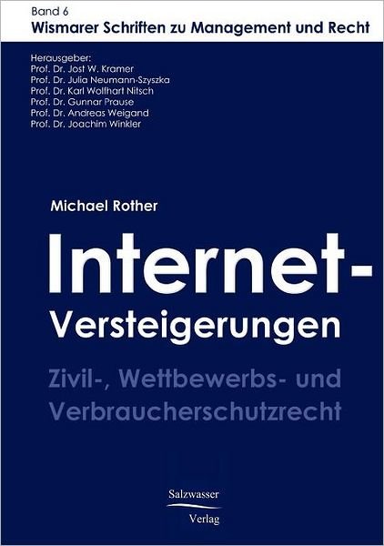 Cover for Michael Rother · Internet-versteigerungen (Paperback Bog) [German edition] (2008)
