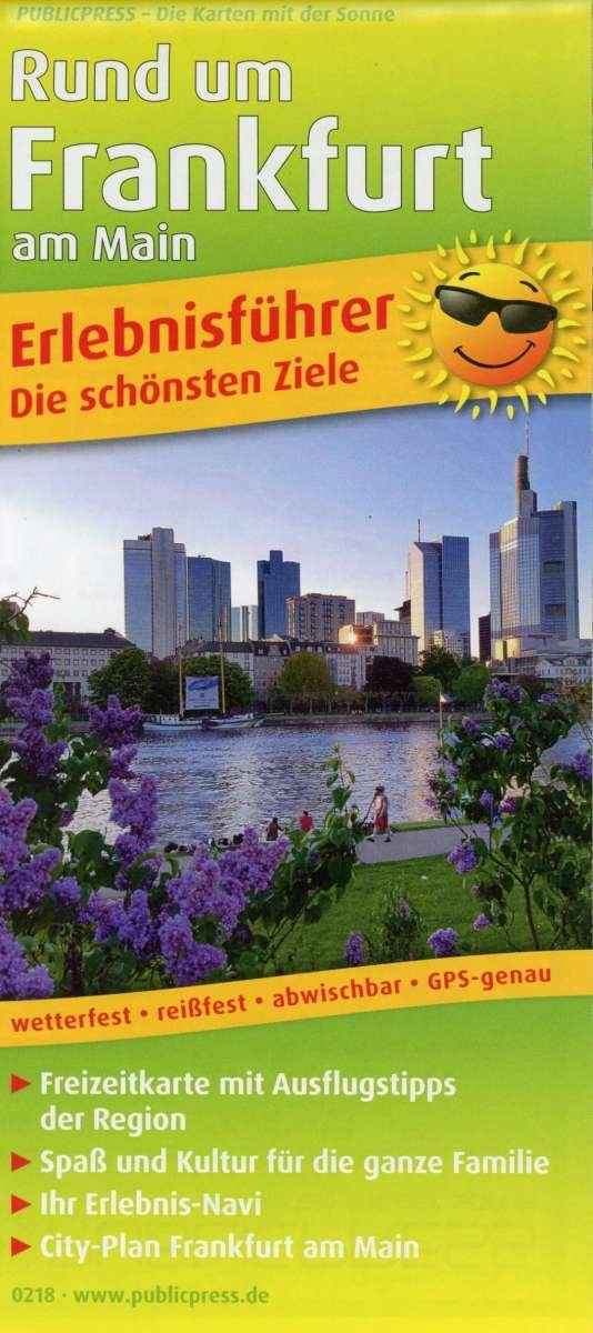 Around Frankfurt am Main, adventure guide and map 1:150,000 (Kort) (2018)