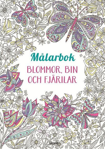 Cover for Målarbok : Blommor, bin och fjärilar (Paperback Book) (2023)