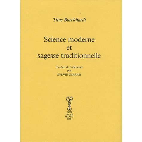 Cover for Titus Burckhardt · Science Moderne Et Sagesse Traditionelle (Book)