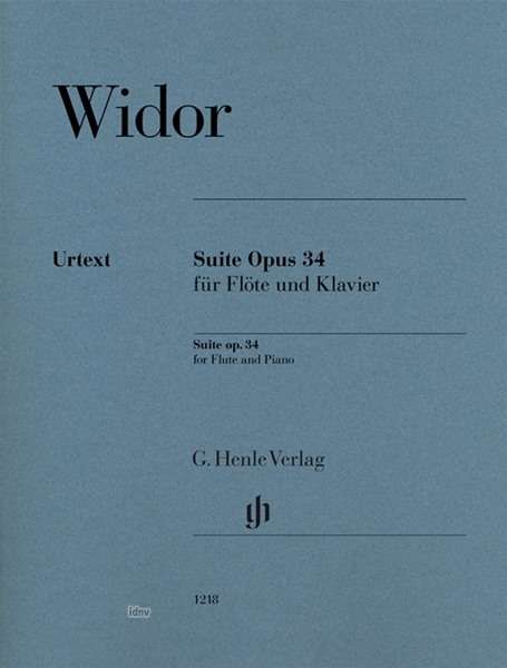 Cover for Widor · Suite Opus 34 für Fl+Kl.HN1218 (Book) (2018)