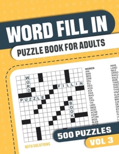 Word Fill In Puzzle Book for Adults - Visupuzzle Books - Boeken - Independently Published - 9798713702182 - 25 februari 2021