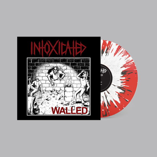 Cover for Intoxicated · Walled (Red / Black / White Splatter Vinyl) (LP) (2021)