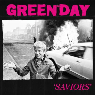 Cover for Green Day · Saviors (LP) [Pink &amp; Black Vinyl edition] (2024)