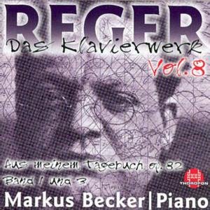Cover for Reger / Becker · Piano Works 8 (CD) (2000)
