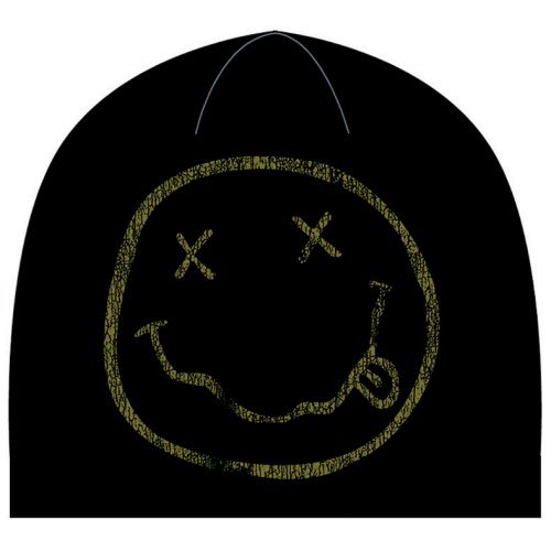 Cover for Nirvana · Nirvana Unisex Beanie Hat: Happy Face (Klær) [Black - Unisex edition] (2016)