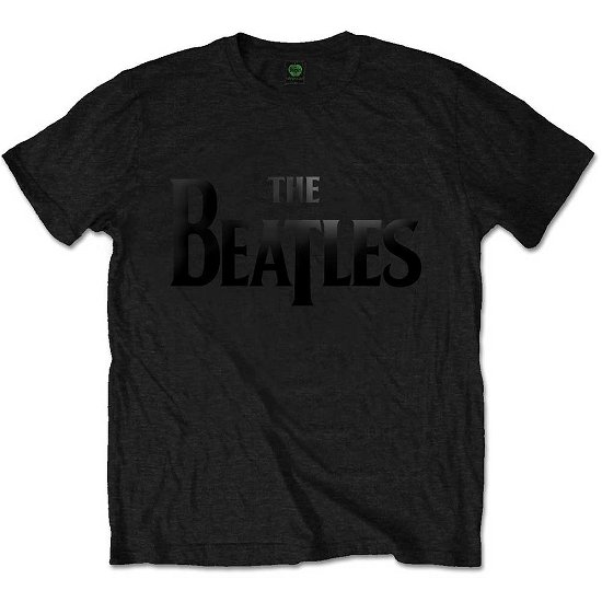 The Beatles Unisex T-Shirt: Drop T Logo Gloss Print - The Beatles - Koopwaar - Apple Corps - Apparel - 5055295395183 - 