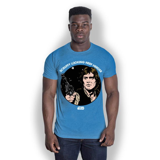 Star Wars: Scruffy Nerf Herder Blu (T-Shirt Unisex Tg. L) - Star Wars - Other - Bravado - 5055979907183 - June 29, 2015