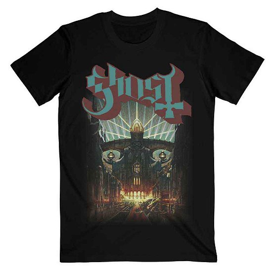Cover for Ghost · Ghost Unisex T-Shirt: Meliora (T-shirt) [size L] [Black - Unisex edition] (2016)