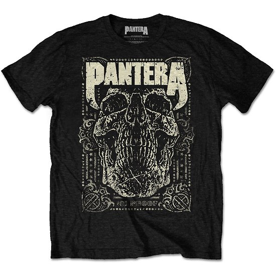 Pantera Unisex T-Shirt: 101 Proof Skull - Pantera - Produtos - Bravado - 5055979923183 - 