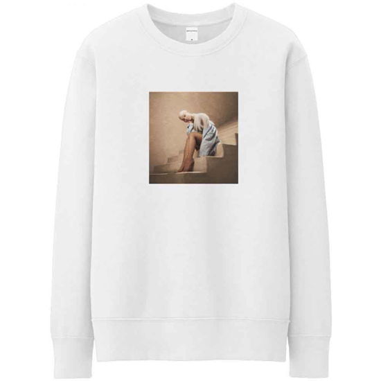 Cover for Ariana Grande · Ariana Grande Unisex Sweatshirt: Staircase (White) (CLOTHES) [size S] (2019)