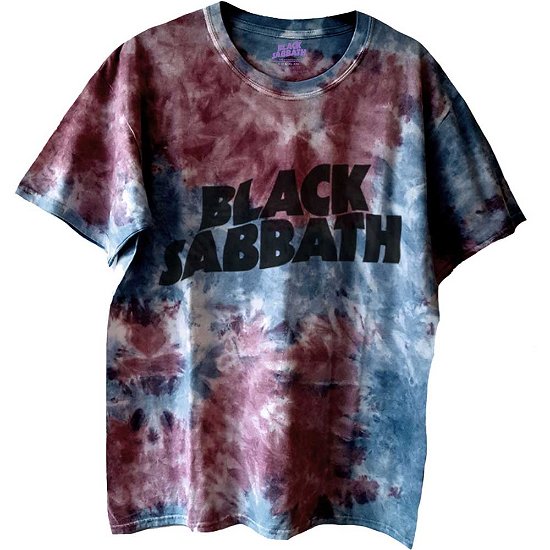 Black Sabbath Unisex T-Shirt: Wavy Logo (Wash Collection) - Black Sabbath - Produtos -  - 5056561013183 - 
