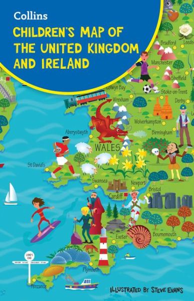 Cover for Collins Kids · Children's Folded Map of the United Kingdom (Kartor) (2018)