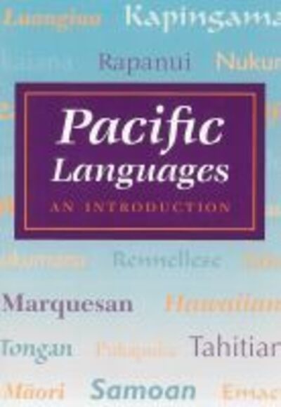 Cover for John Lynch · Pacific Languages An Introduction (Hardcover Book) (2016)