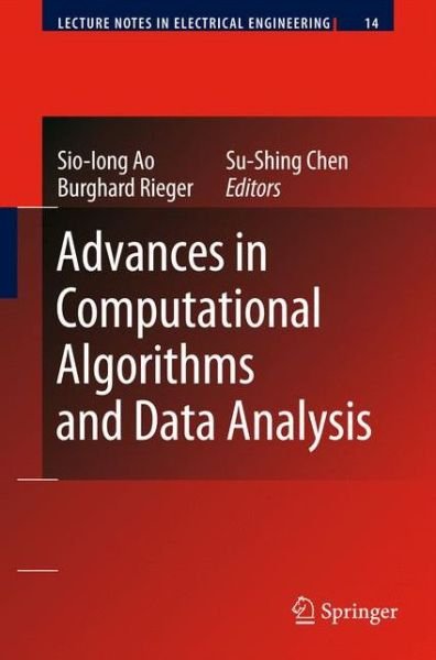 Cover for Sio-Iong Ao · Advances in Computational Algorithms and Data Analysis - Lecture Notes in Electrical Engineering (Hardcover Book) [2009 edition] (2008)