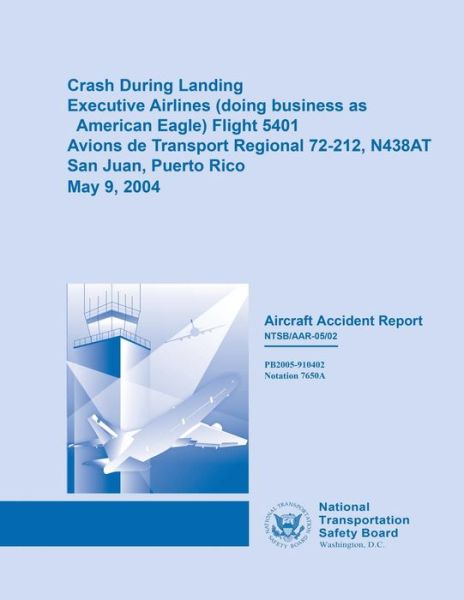 Cover for National Transportation Safety Board · Crash During Landing Executive Airlines (Doing Business As Eagle Airlines) Flight 5401 (Paperback Book) (2015)