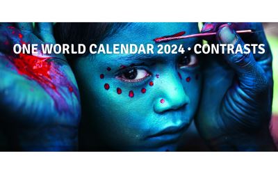 Cover for New Internationalist · One World Calendar 2024 (Calendar) (2023)