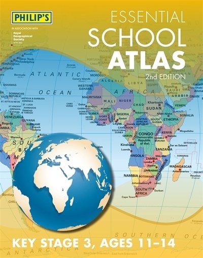 Cover for Philip's Maps · Philip's Essential School Atlas - Philip's World Atlas (Hardcover Book) (2019)