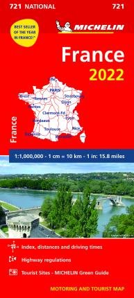 France 2022 - Michelin National Map 721 - Michelin - Kirjat - Michelin Editions des Voyages - 9782067254183 - torstai 17. maaliskuuta 2022