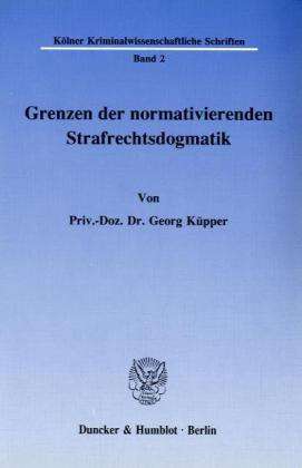 Cover for Küpper · Grenzen der normativierenden Str (Book) (1991)