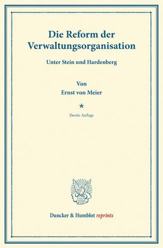 Cover for Meier · Die Reform der Verwaltungsorganis (Book) (2013)