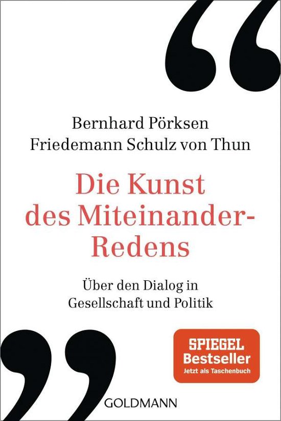 Cover for Pörksen · Die Kunst des Miteinander-Reden (Bok)