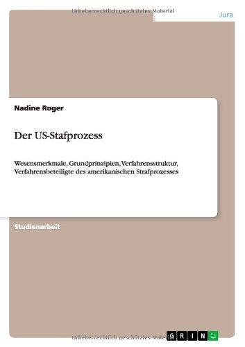 Der US-Stafprozess - Roger - Books - GRIN Verlag - 9783656189183 - May 13, 2012