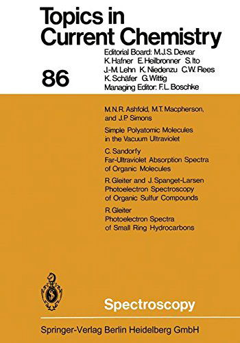 Spectroscopy - Topics in Current Chemistry - Kendall N. Houk - Books - Springer-Verlag Berlin and Heidelberg Gm - 9783662157183 - August 23, 2014