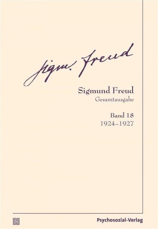 Cover for Freud · Gesamtausgabe (SFG).18 (Book)