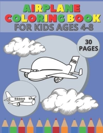 Cover for Pixi Jar · Airplane Coloring Book For Kids Ages 4-8 (Paperback Bog) (2020)