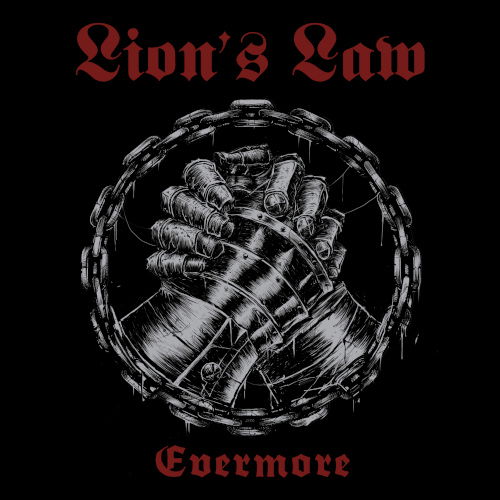 Cover for Lion's Law · Evermore (Indie Store Exclusive Galaxy Oxblood Red &amp; Black Vinyl) (LP) (2025)