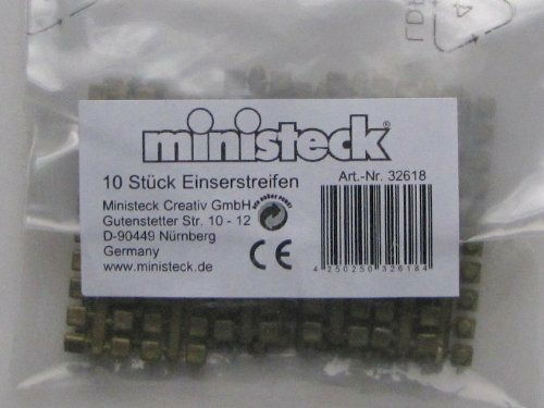 Cover for Ministeck · Ministeck 10x 1 Punt Kleuren Strips (Goud) (Toys)